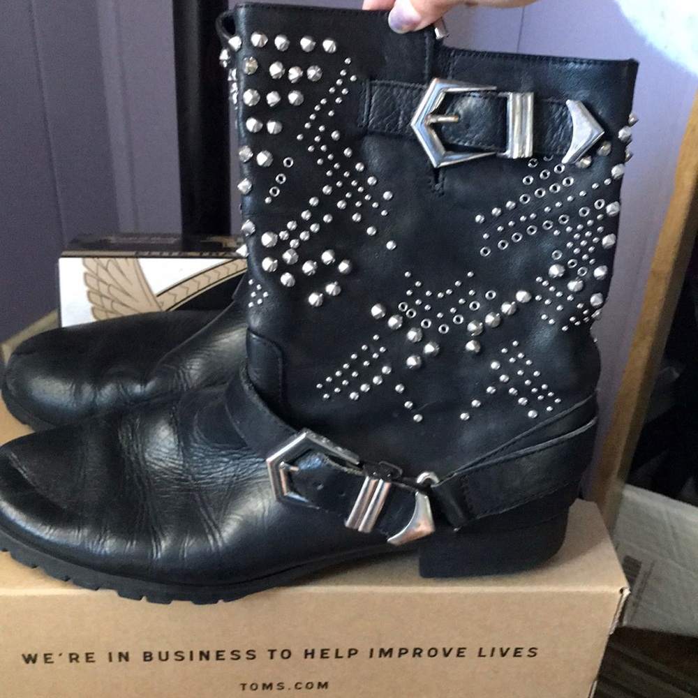 Zara studded booties